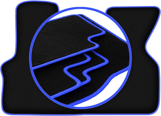 Carlux-blaue Auto Fußmatten Volkswagen Transporter T4 Van 1992-2003
