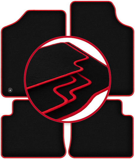 Carlux Red Car Mats Citroen ZX Hatchback 1991-1998