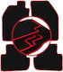 Carlux Red Car Mats Saab 9000 Sedan 1984-1991