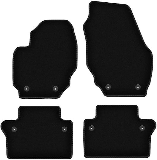 Basic Black Velvet Floor Mats Volvo S80 Ii Sedan 2006-2016