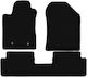 Basic Black Velvet Floor Mats Toyota Corolla Verso Ii Minivan 2004-2009