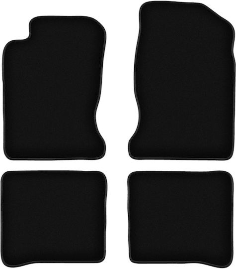 Schwarze Samt-Fußmatten Basic für Toyota Carina E Kombi Limousine 1992-1998