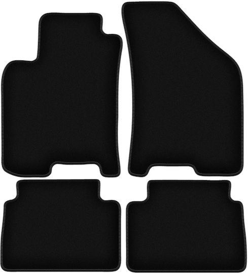 Basic Black Velvet Floor Mats Chevrolet Lacetti Hatchback Sedan 2003-2012