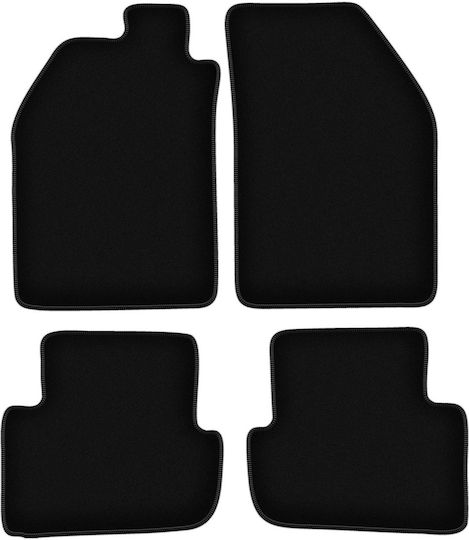 Basic Black Velvet Floor Mats Saab 9000 Sedan 1984-1991