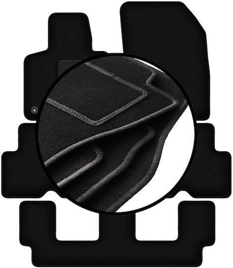 Velours Teppichmatten Set Citroen C4 Grand Spacetourer 7-Sitzer 2013-2021