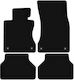 Basic Schwarze Samt Fußmatten BMW 5 E60 Limousine 2003-2010