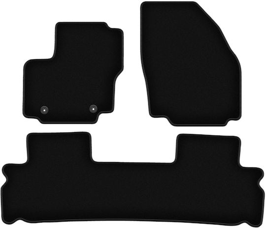 Basic Black Velvet Car Mats for Ford S-Max Mk1 Minivan 2006-2012
