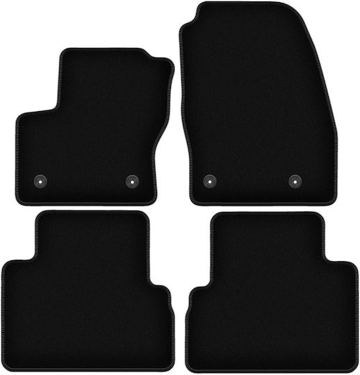 Covorașe de podea negre simple din catifea Ford C-max Mk2 Minivan 2015-2019