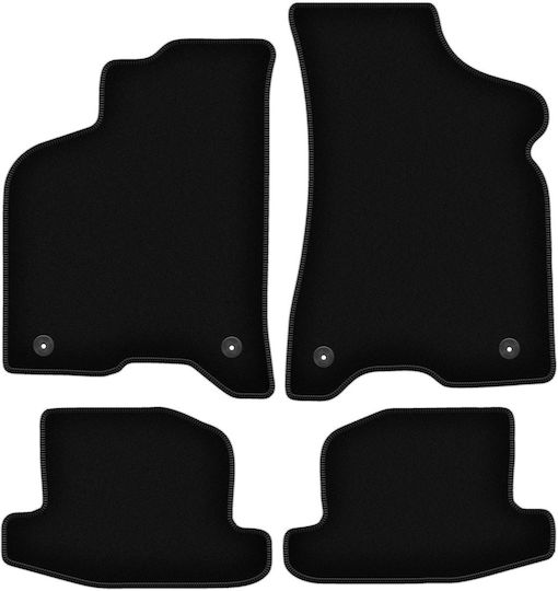 Basic Black Velvet Floor Mats Seat Arosa Hatchback 1997-2005