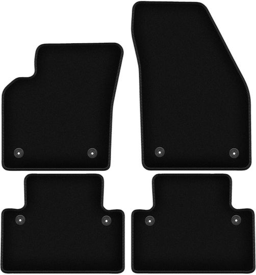 Basic Black Velvet Floor Mats Volvo V50 Station Wagon 2004-2012