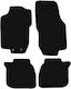 Basic Black Velvet Car Mats for Lancia Lybra Sedan and Station Wagon Sw 1999-2005