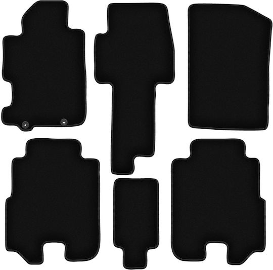 Basic Black Velvet Floor Mats Honda Fr-v Minivan 2004-2009