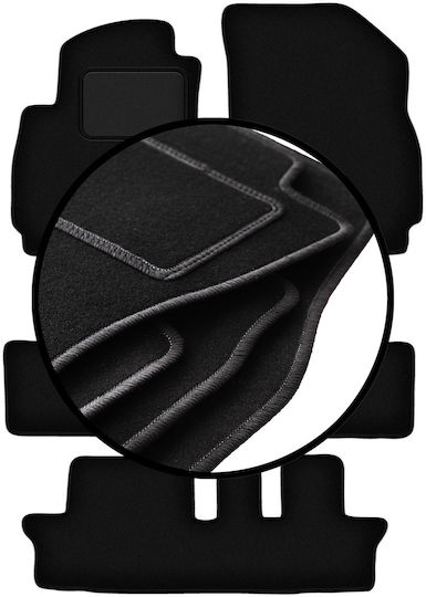 Velour Carpet Mats Set Chevrolet Orlando I 7-seater 2011-2015