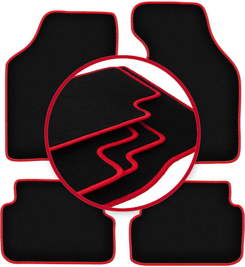 Carlux-red Car Mats Mazda Demio Hatchback 1996-2003