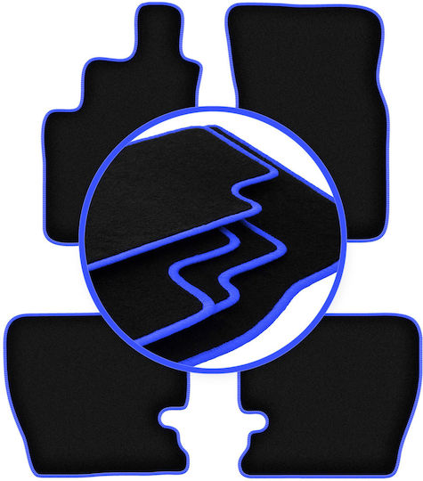 Carlux-blaue Autoteppiche Daewoo Musso SUV 1993-2005