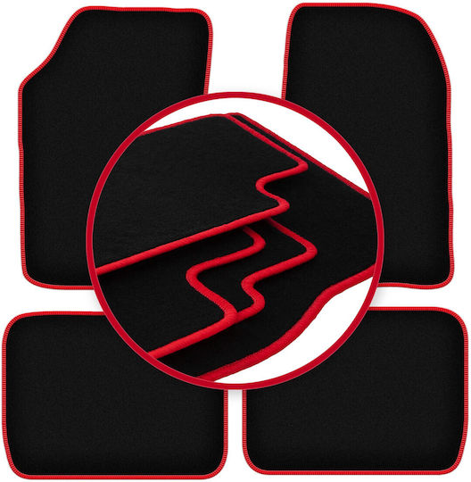 Carlux-red Car Mats Saab 900 I 0 1978-1993