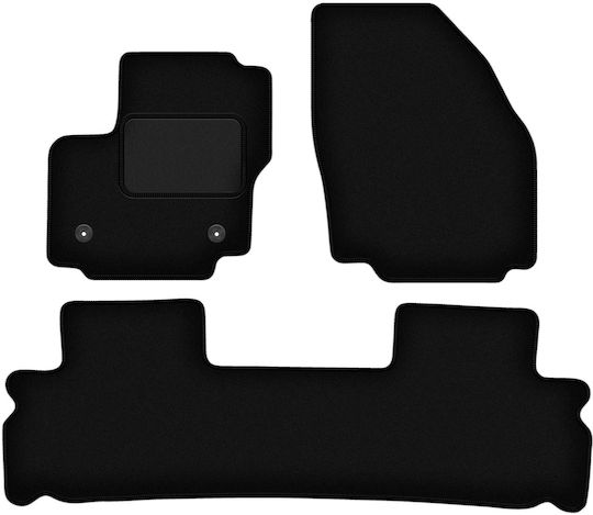 Schwarze Samt-Fußmatten Ford S-max Mk1 Minivan 2012-2015