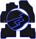 Carlux Blue Car Mats Citroen Nemo Kombivan 2007-2017