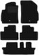 Black Velvet Floor Mats Chevrolet Orlando I 7-seater 2011-2015