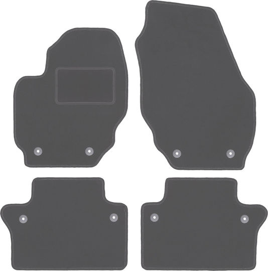 Graphite Car Mats Volvo S80 II Sedan 2010-2017