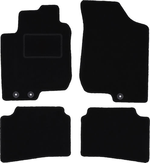 Schwarze Samt-Fußmatten Hyundai I30 I Hatchback Wagon CW 2007-2012