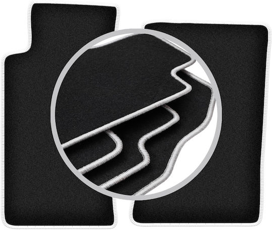 Carlux-silver Car Mats Mazda Mx-5 Ii Nb Cabrio 1998-2005