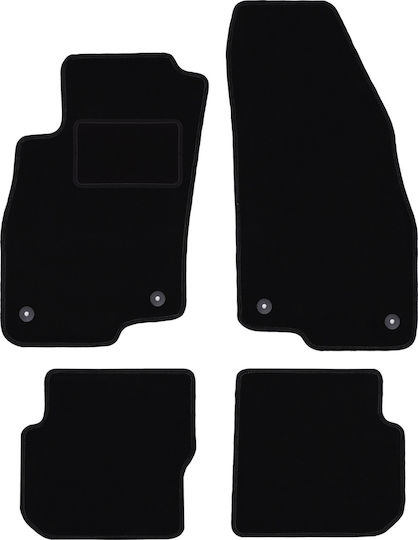 Black Velvet Floor Mats Alfa Romeo Mito Hatchback 2008-2019
