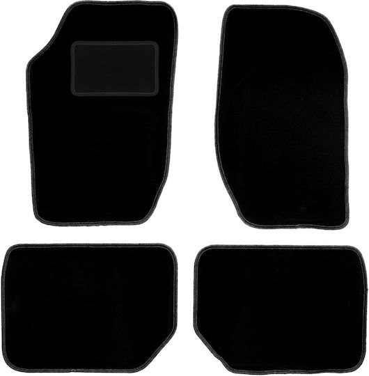 Black Velvet Car Mats Saab 900 Set Front and Back
