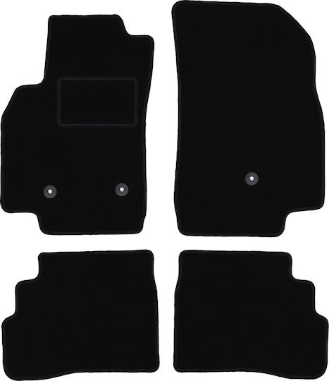 Covorașe de podea din catifea neagră Chevrolet Spark IV Hatchback 2015