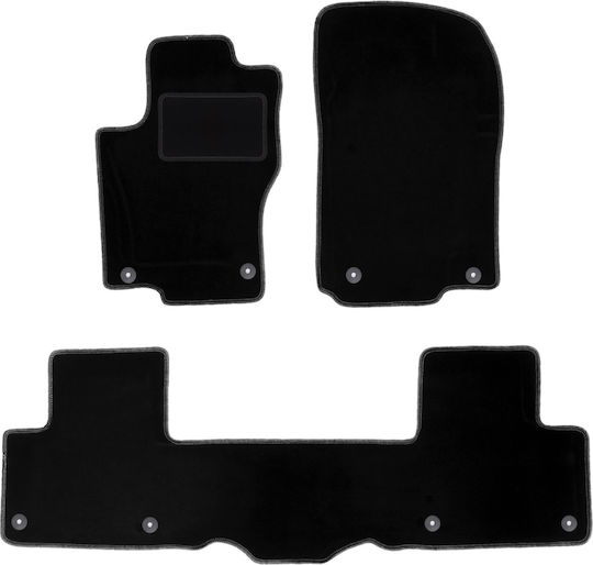 Black Velvet Car Mats Mercedes-Benz ML III W166 GLE W166 SUV 2011-2015