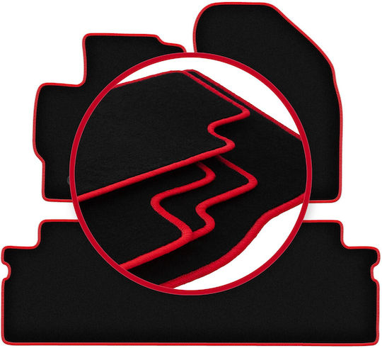 Carlux-червени стелки за кола Toyota Verso Minivan 2009-2013