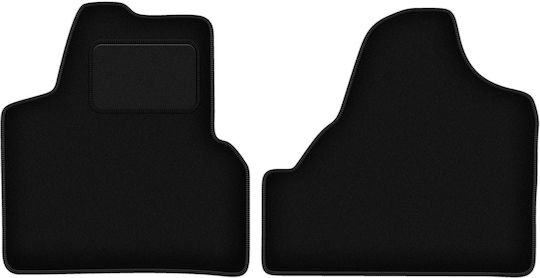 Schwarze Samt-Fußmatten Toyota Proace I Van 2013-2016
