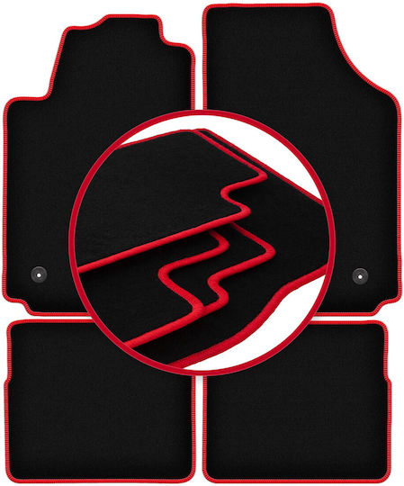Carlux-red Car Mats Audi A2 Hatchback 2000-2005