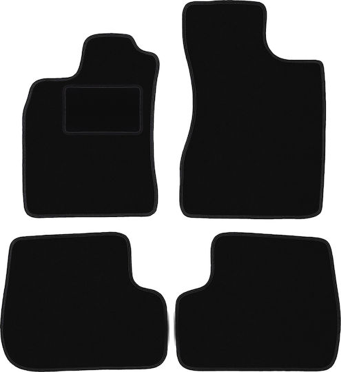 Schwarze Samt-Fußmatten Renault Twingo I Hatchback 1993-2006
