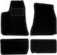 Black Velvet Car Mats for Lancia Thema II Sedan 2011-2014