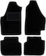 Black Velvet Floor Mats Lancia Musa Minivan 2004-2012