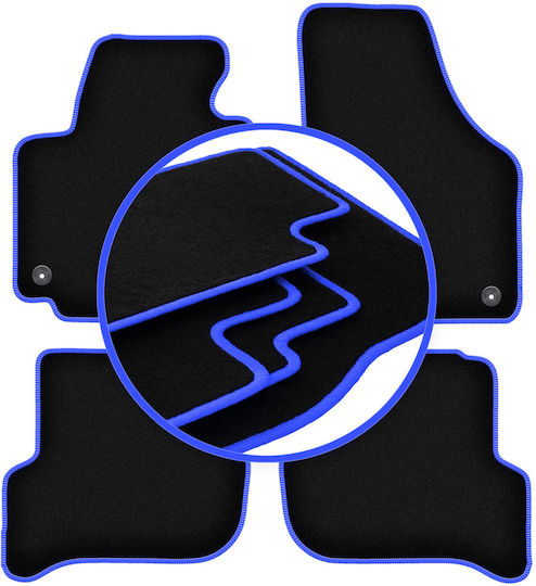 Carlux-blaue Autoteppiche Volkswagen Golf Plus Minivan 2005-2014