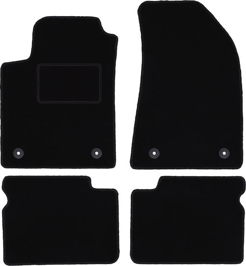 Covorașe de podea catifea neagră Fiat Bravo II Hatchback 2007-2012