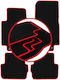 Carlux-red Car Mats Jaguar S-type X204 Sedan 2002-2008
