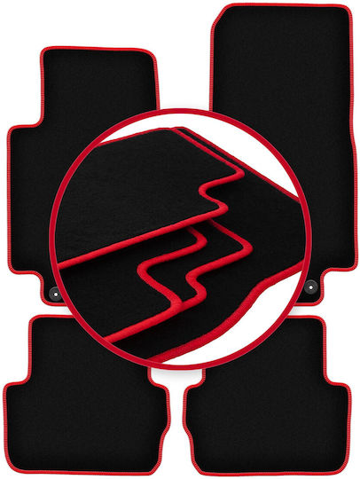 Carlux-red Car Mats Jaguar S-type X204 Sedan 2002-2008