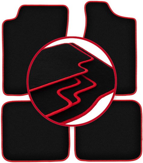 Carlux-red Car Floor Mats Audi 80 B3 Sedan 1986-1991