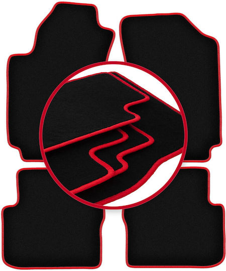 Carlux-red Car Mats Fiat Stilo Hatchback Station Wagon 2000-2008