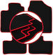 Carlux-red Car Mats Daihatsu Cuore Vi Hatchback 2003-2007
