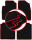 Carlux-red Car Mats Nissan Navara Iii D40 Pickup 2005-2011