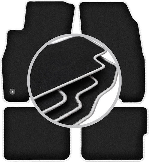 Carlux-silver Car Mats Fiat Grande Punto Hatchback 2005-2009