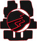 Carlux-red Car Mats Mazda Premacy Ii 7-seater 2005-2010