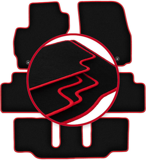 Carlux-red Car Mats Mazda Premacy Ii 7-seater 2005-2010