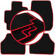 Carlux-red Car Mats Mazda Premacy I Minivan 1999-2005