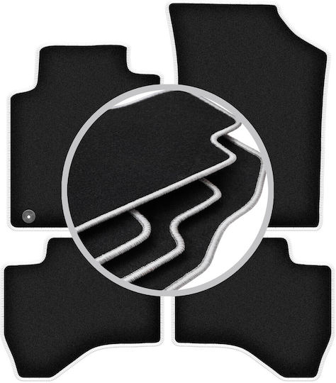 Carlux Silver Car Mats Peugeot 107 Hatchback 2005-2014