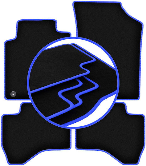 Carlux-blue Car Mats Citroen C1 I Hatchback 2005-2014